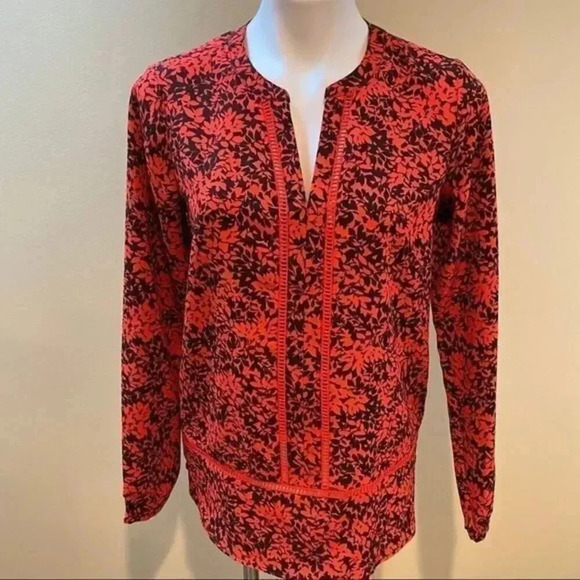 Michael Michael Kors red/black blouse - Picture 1 of 6